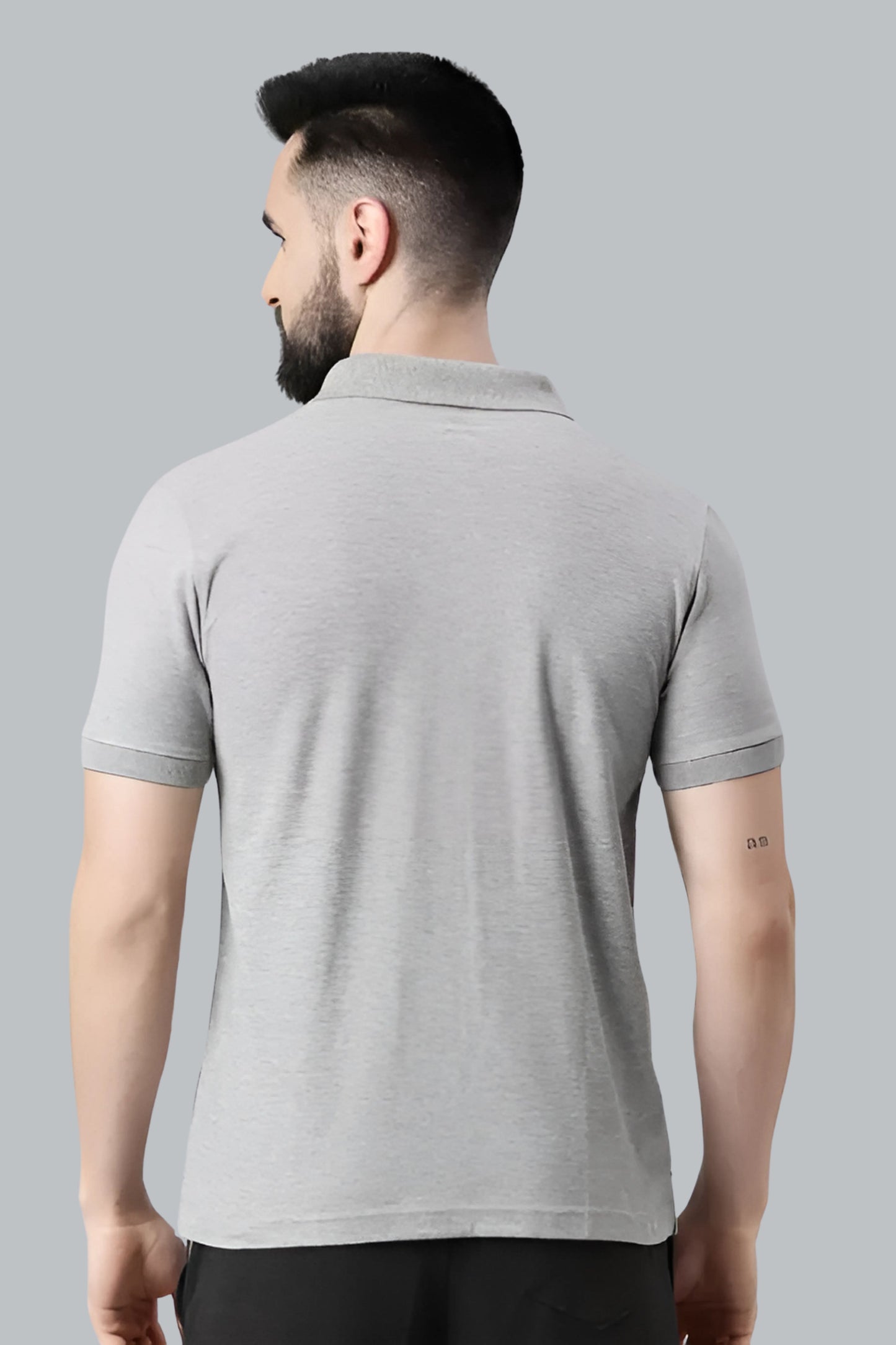 Silver Gray Classic Polo T-shirt