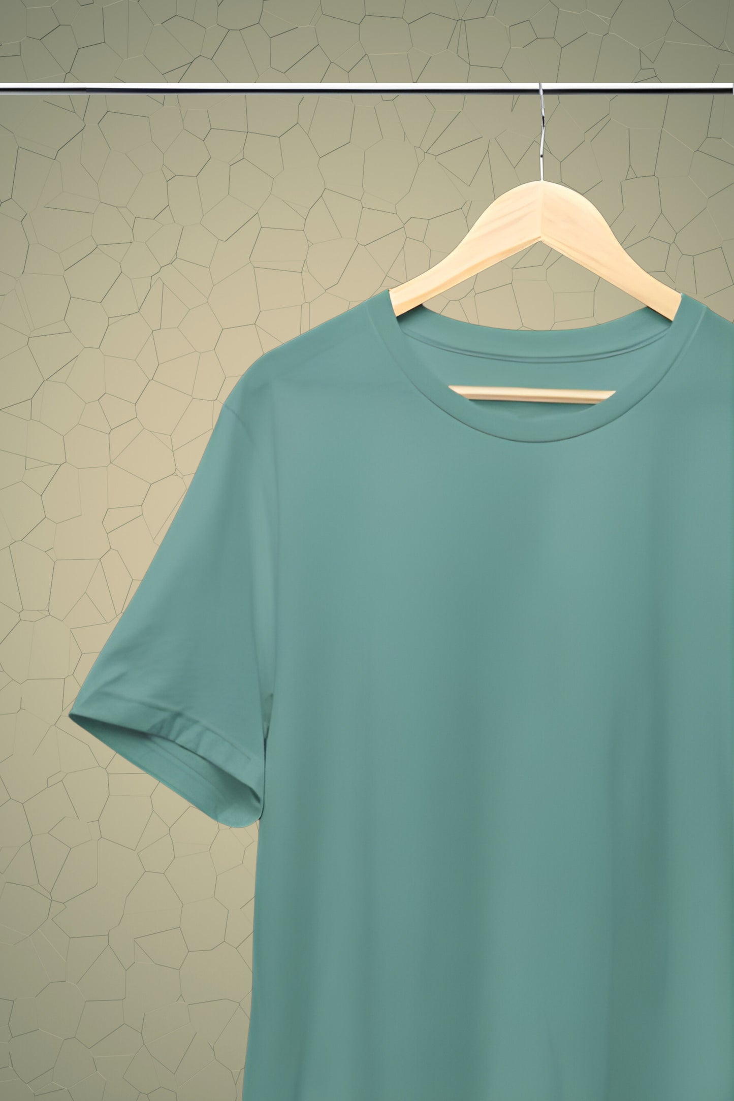 Pale Blue Solid Men's T-shirt