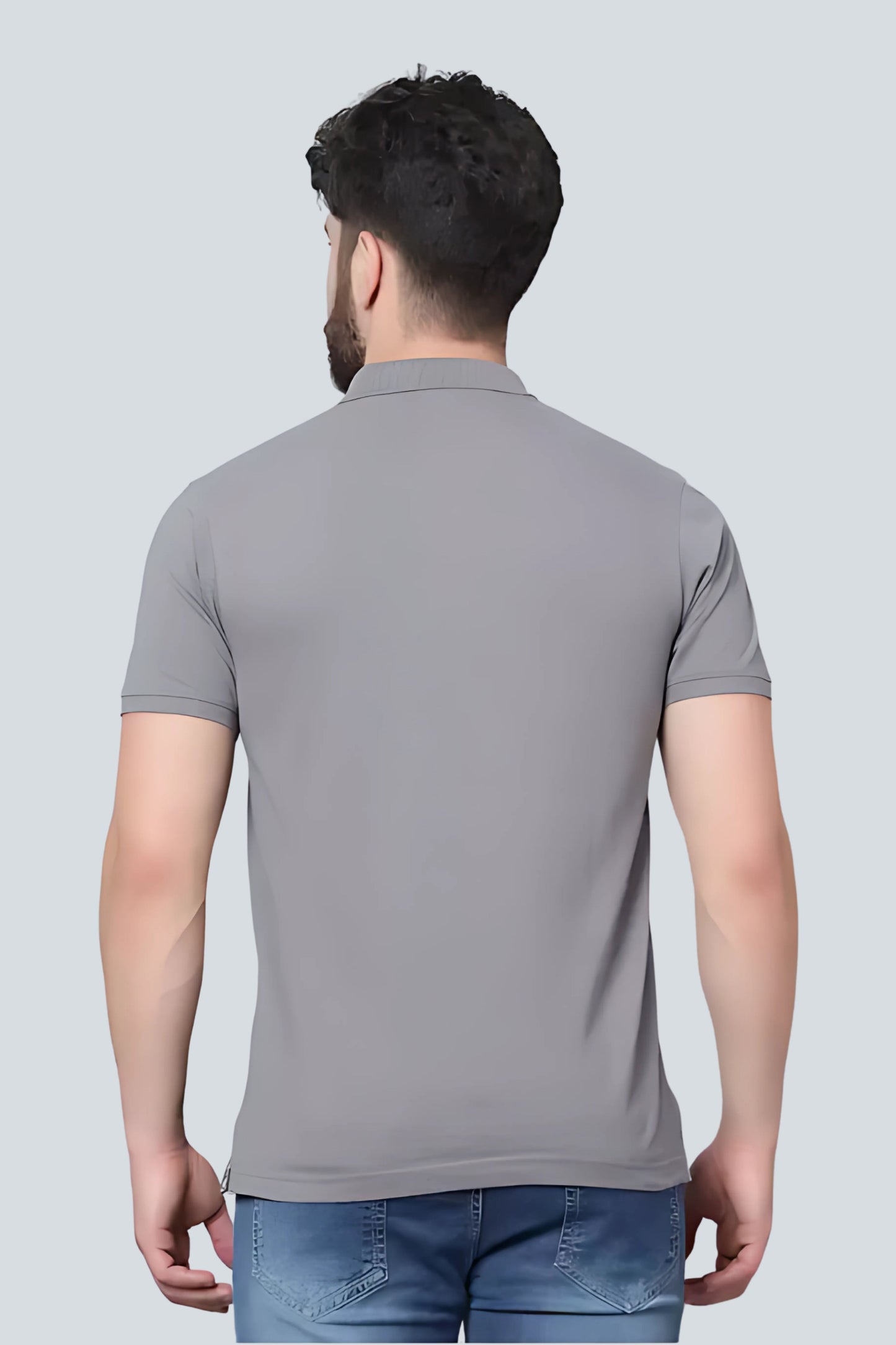 Soft Gray Classic Polo T-shirt
