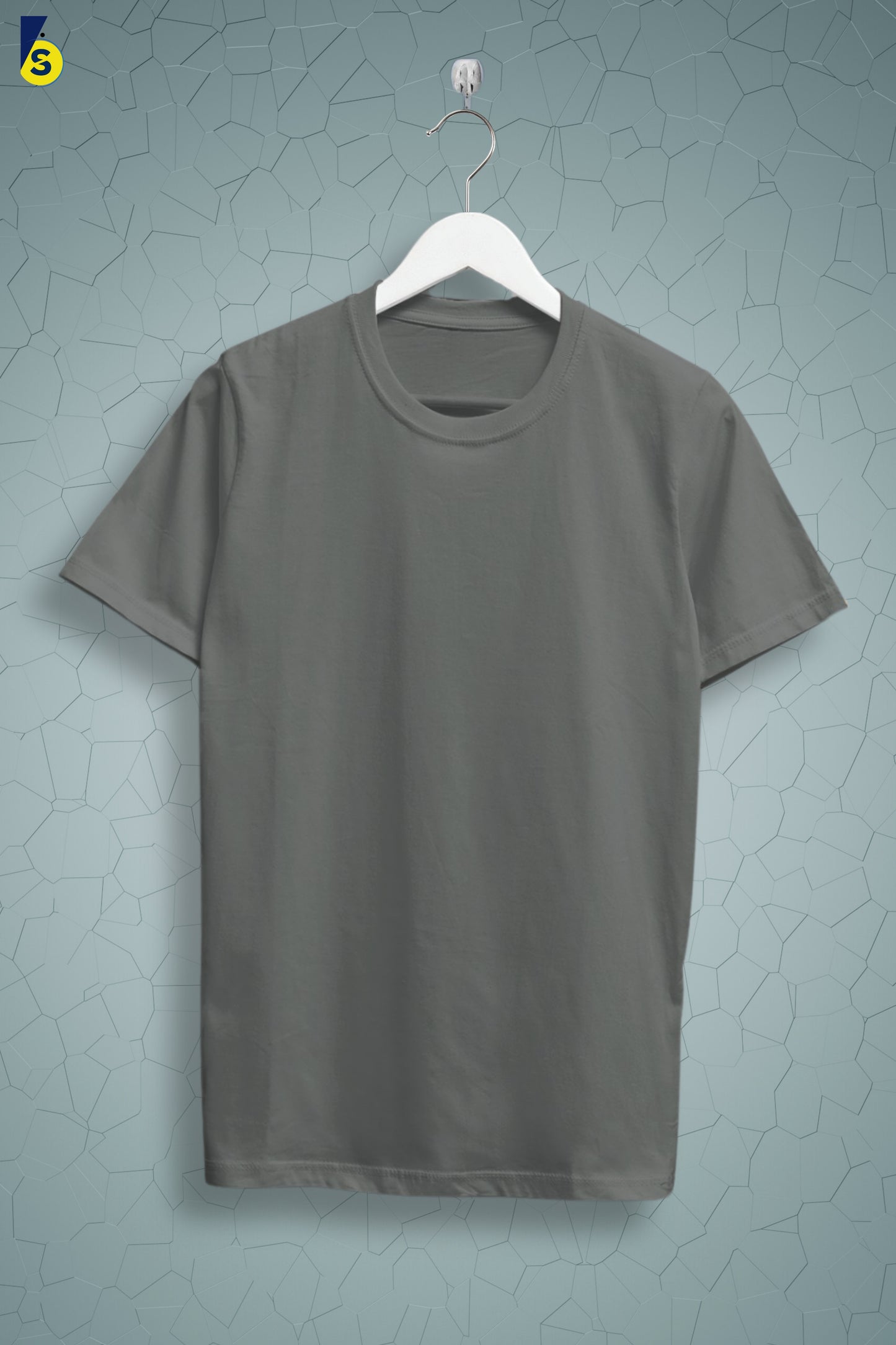 Battleship Grey Solid Men's T-shirt