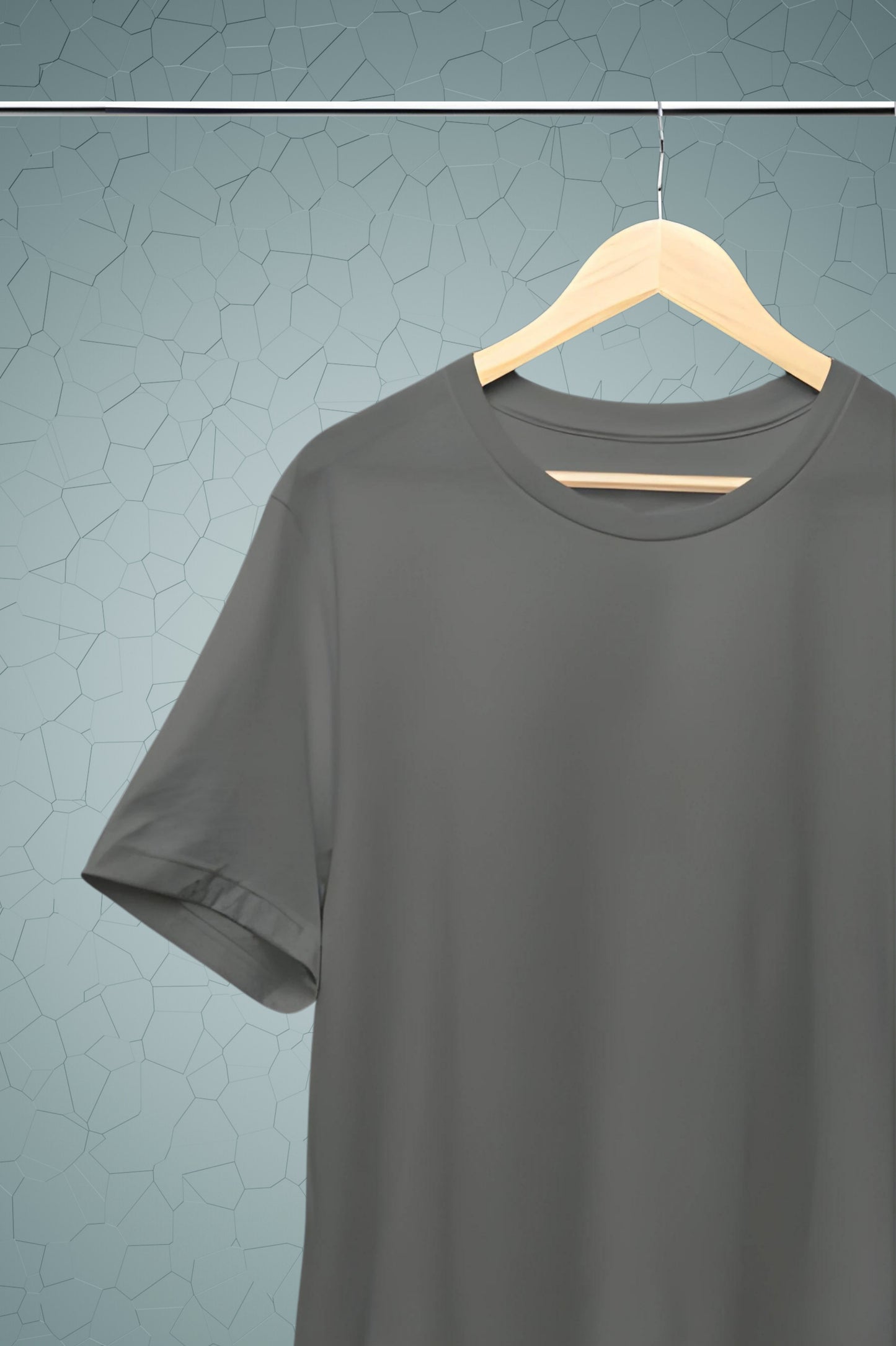 Battleship Grey Solid Men's T-shirt