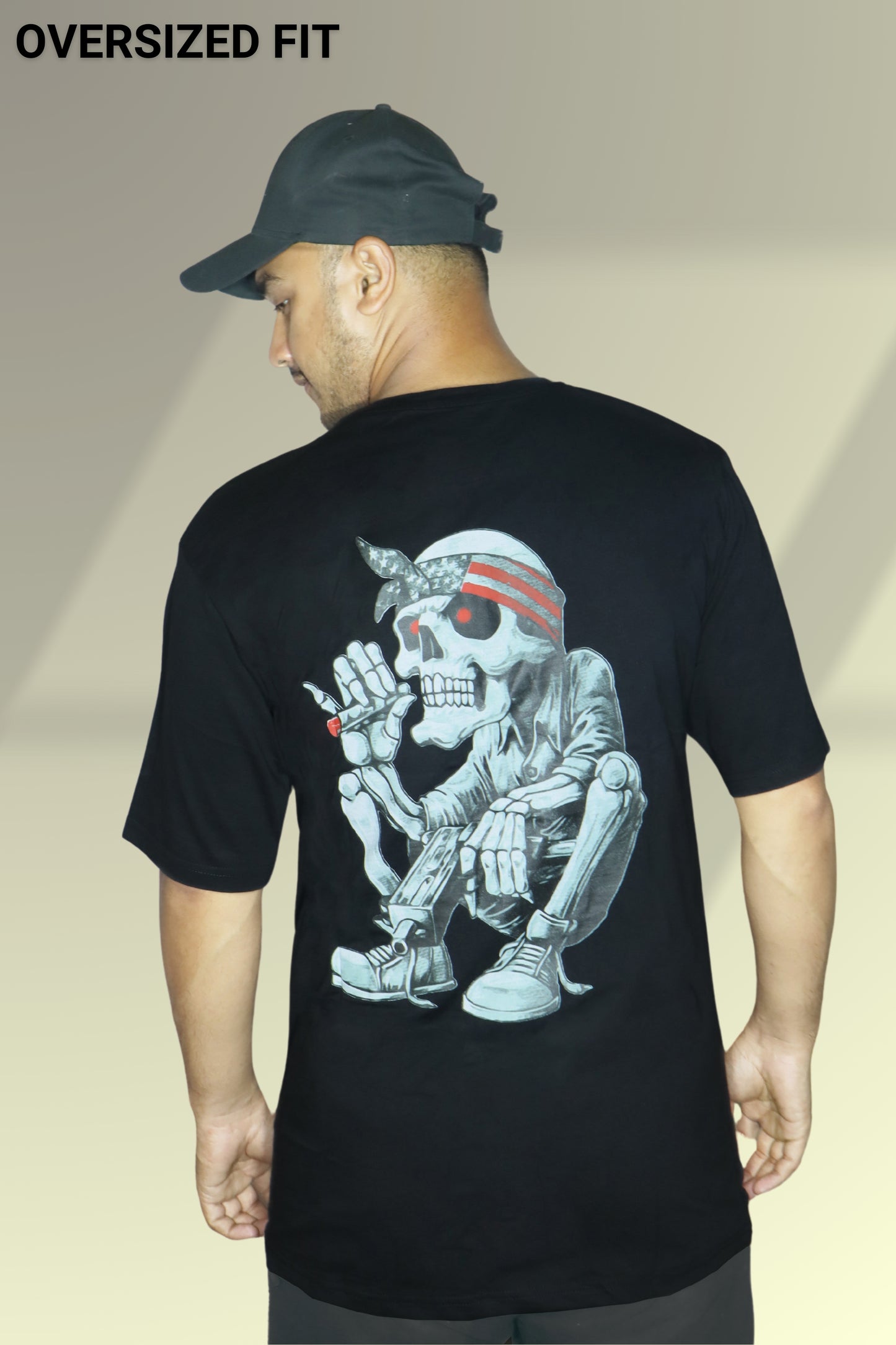 Black - Ghost Oversized T-shirt