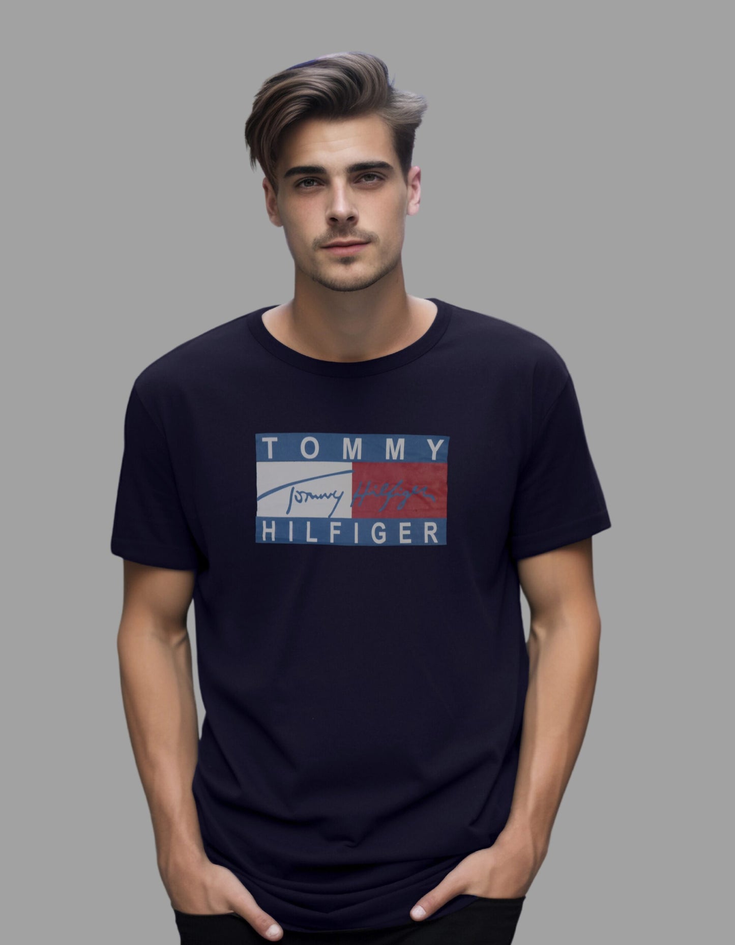 Exclusive x Tommy Navy Blue T-shirt