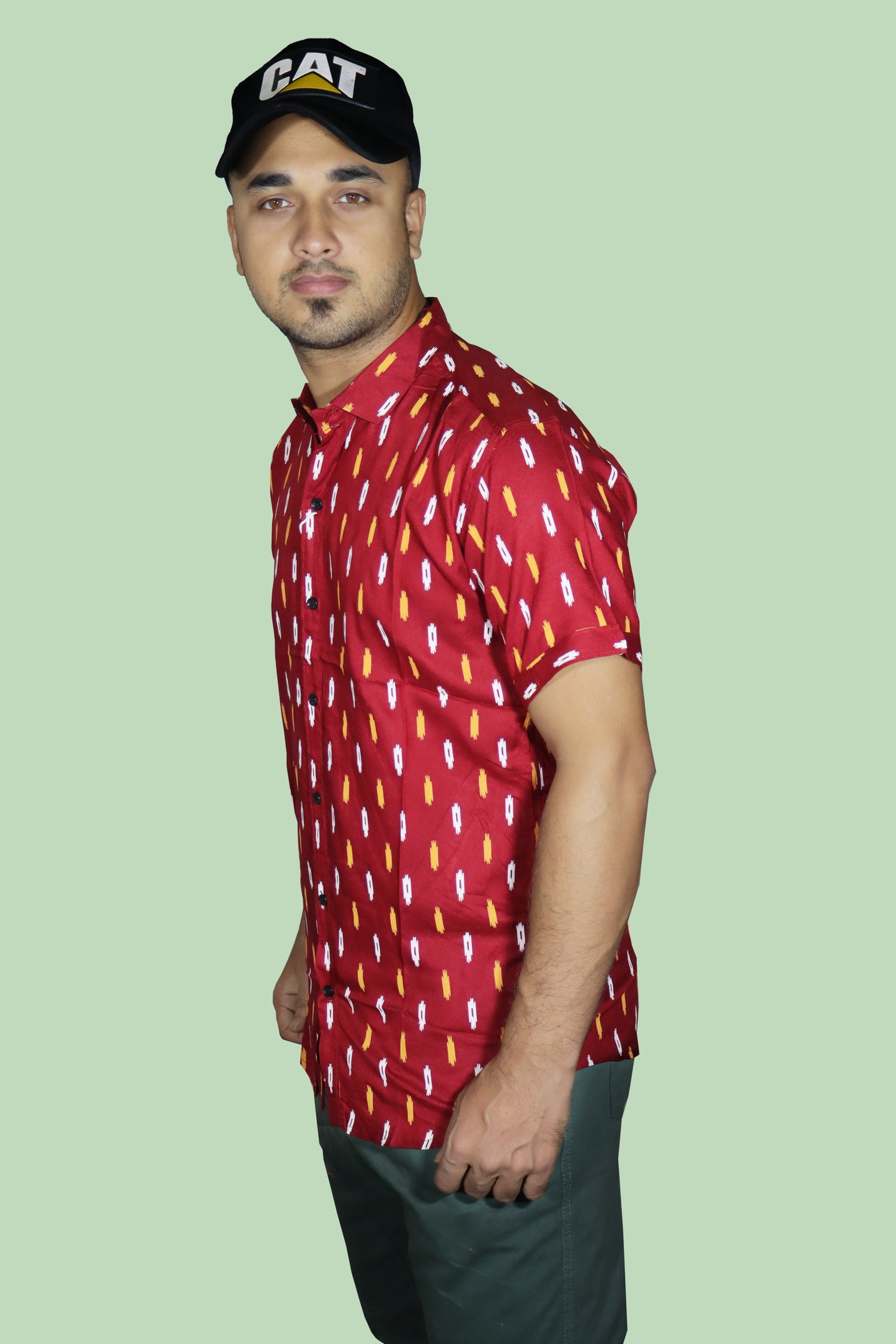 Cotton Half Sleeve Printed Shirt