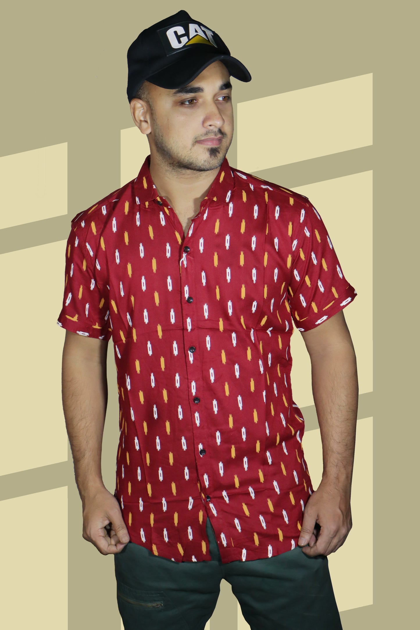 Cotton Half Sleeve Printed Shirt
