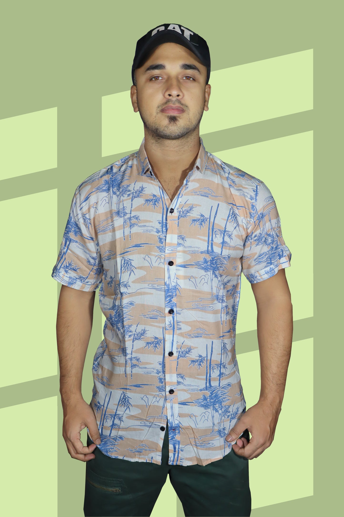 Men's Partywear Printed Shirt