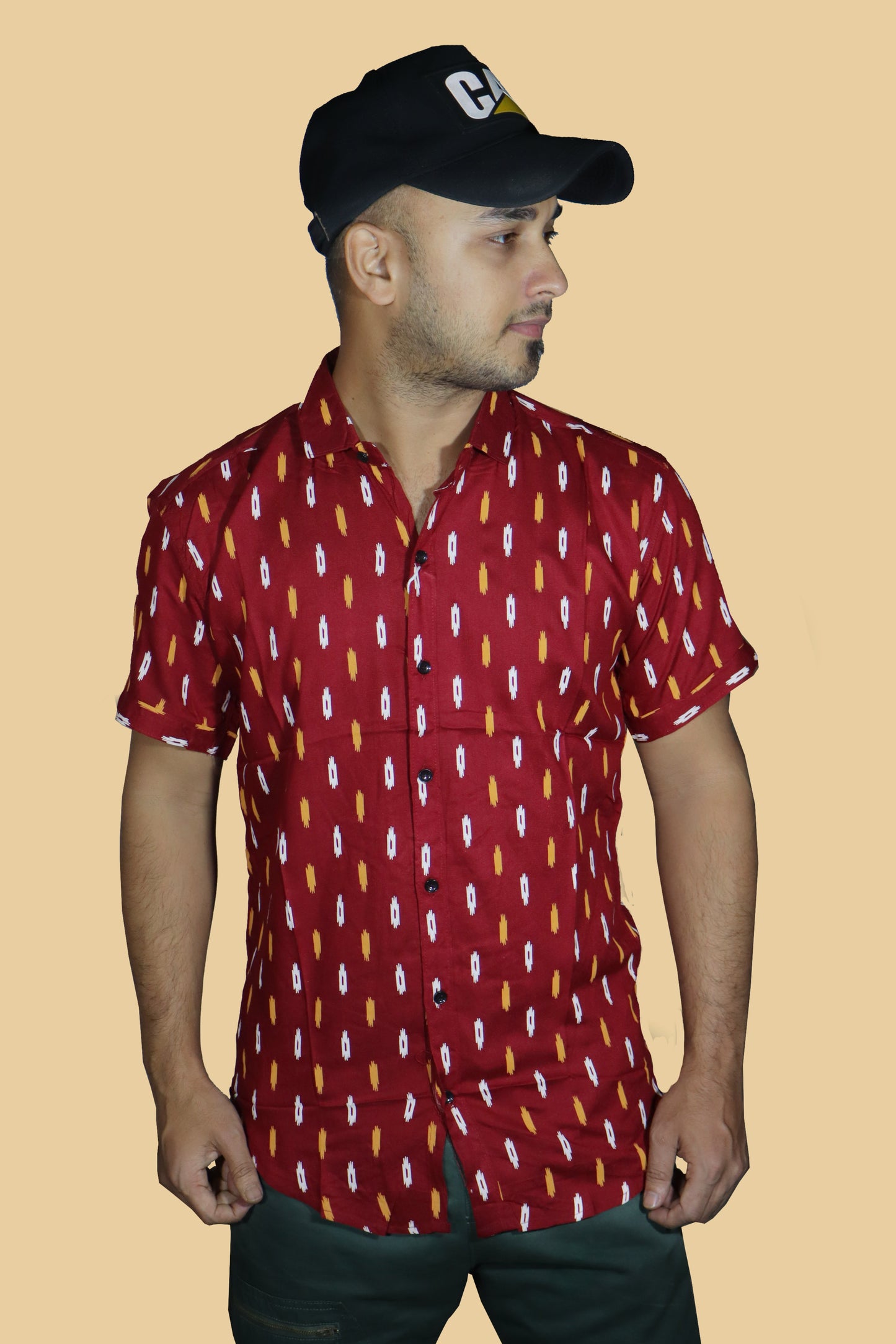 Cotton Half Sleeve Printed Shirt