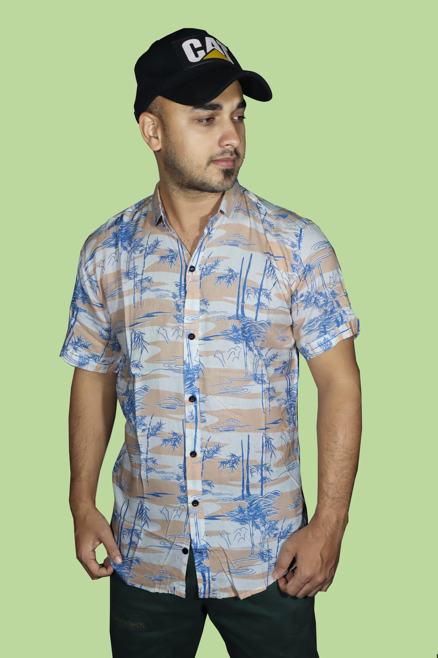 Men's Partywear Printed Shirt