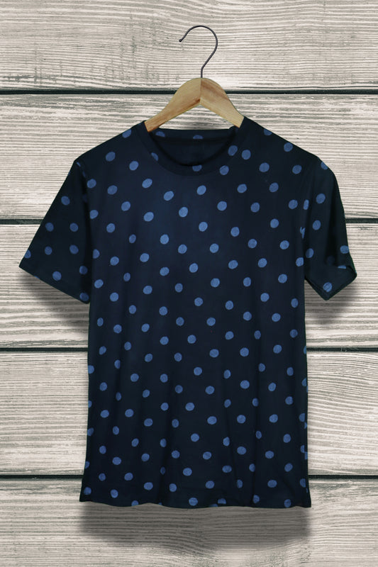 Men's Elegant Dot Style Printed T-shirts