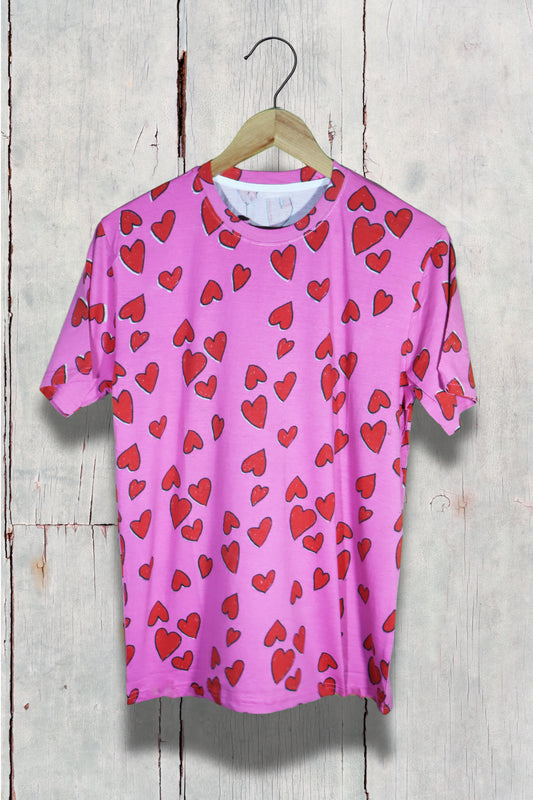 Men's Love Printed Classy T-shirts