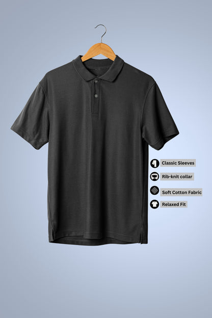 Black Classic Polo T-shirt