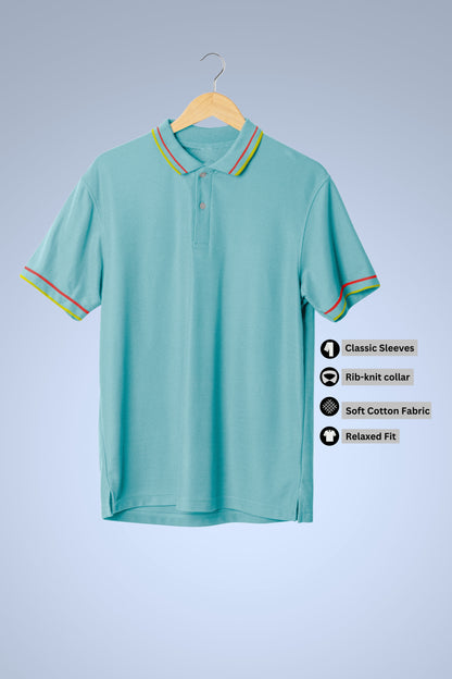 Sky Blue Classic Polo T-shirt