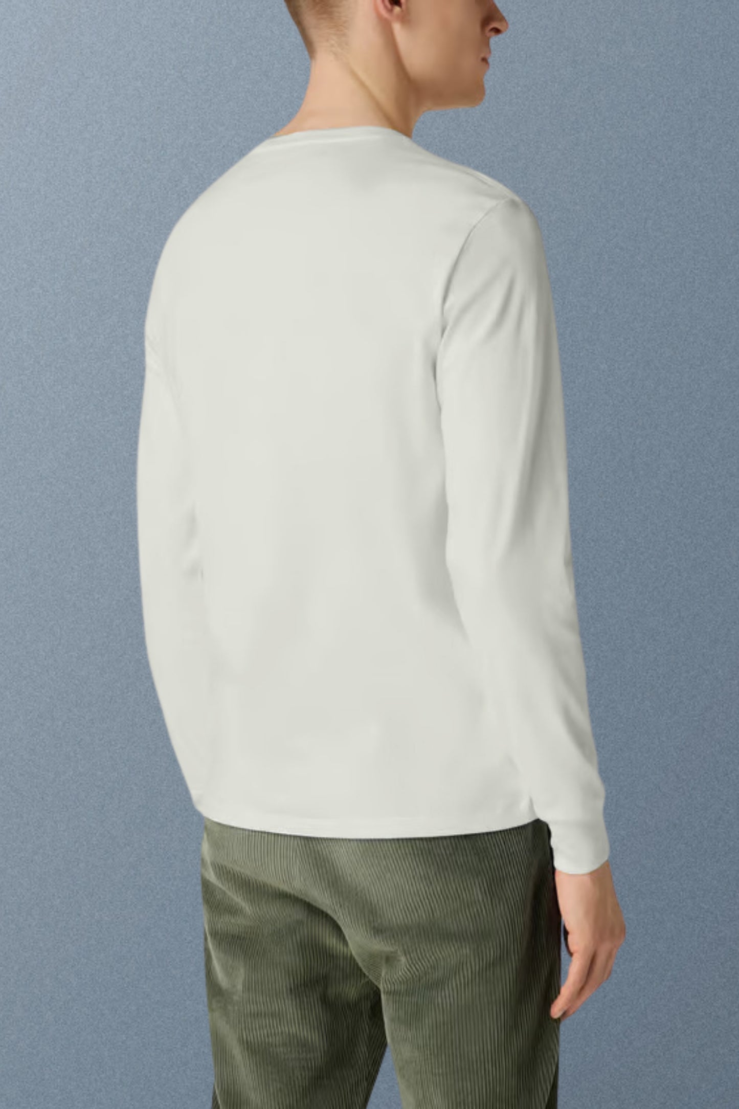 White Solid Men Full Sleeve T-shirt - Adventure Series