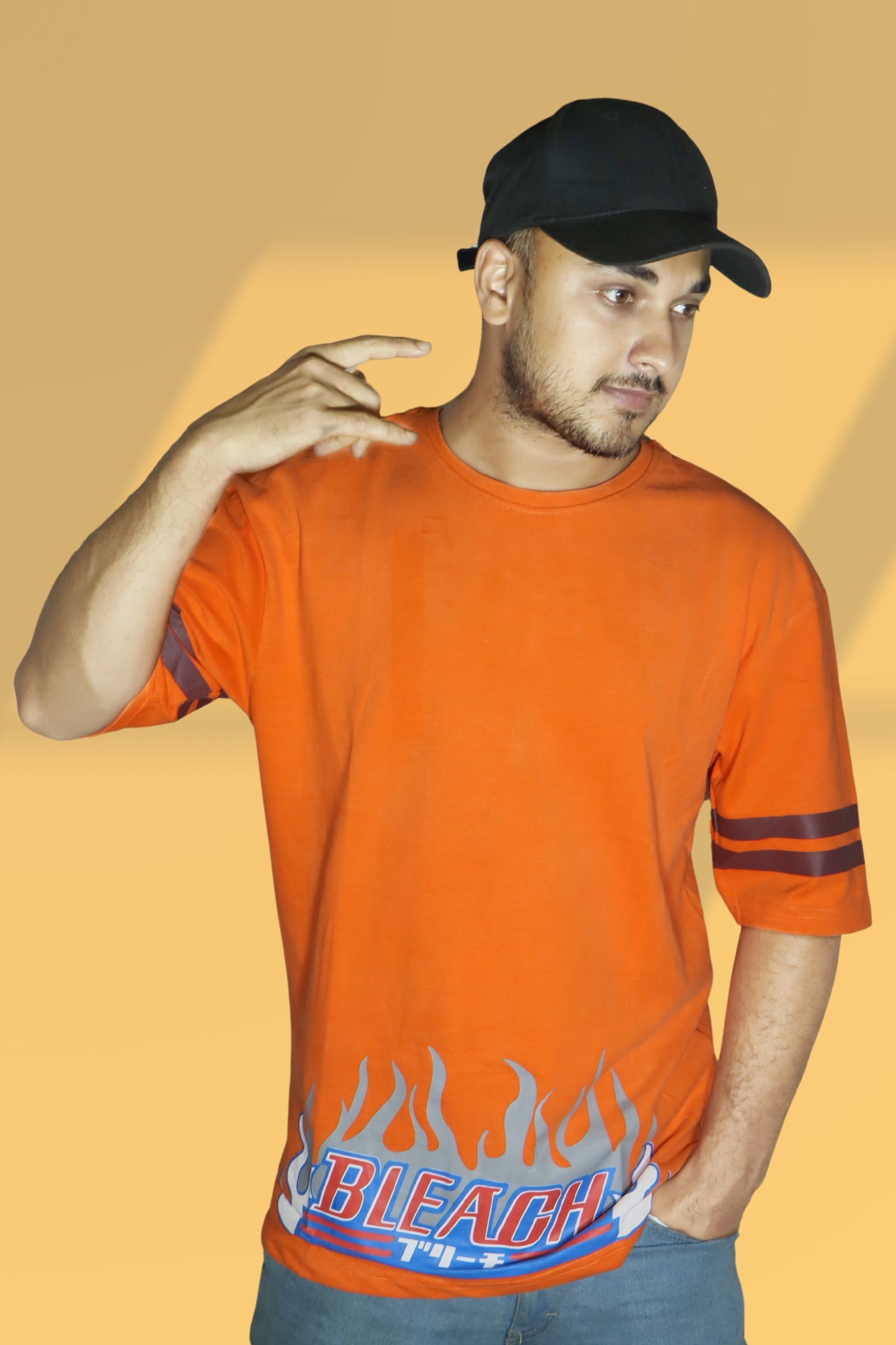 Ichigo Orange BleachX Oversized T-shirt.