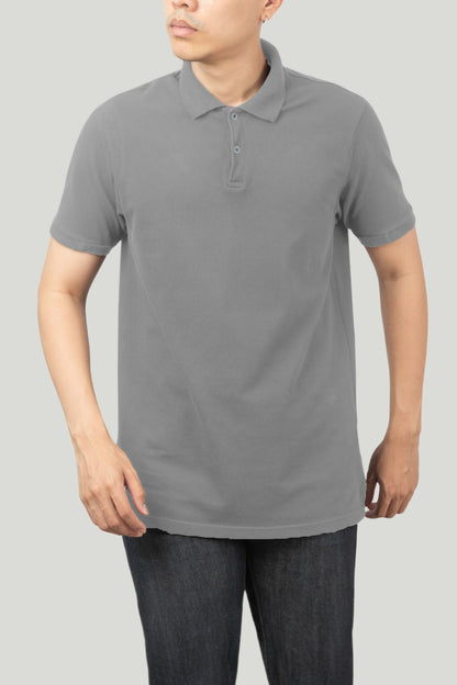 Soft Gray Classic Polo T-shirt