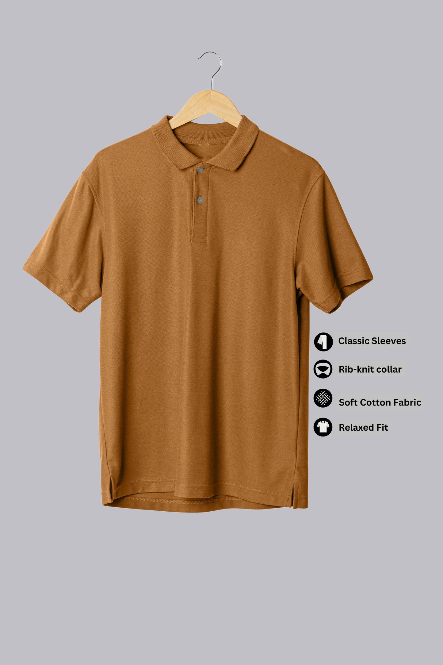 Classic Brown Polo T-shirt