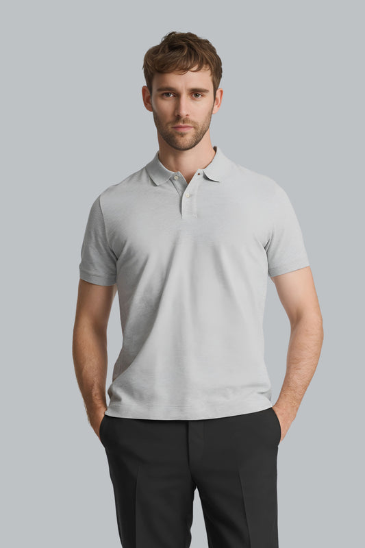 Silver Gray Classic Polo T-shirt