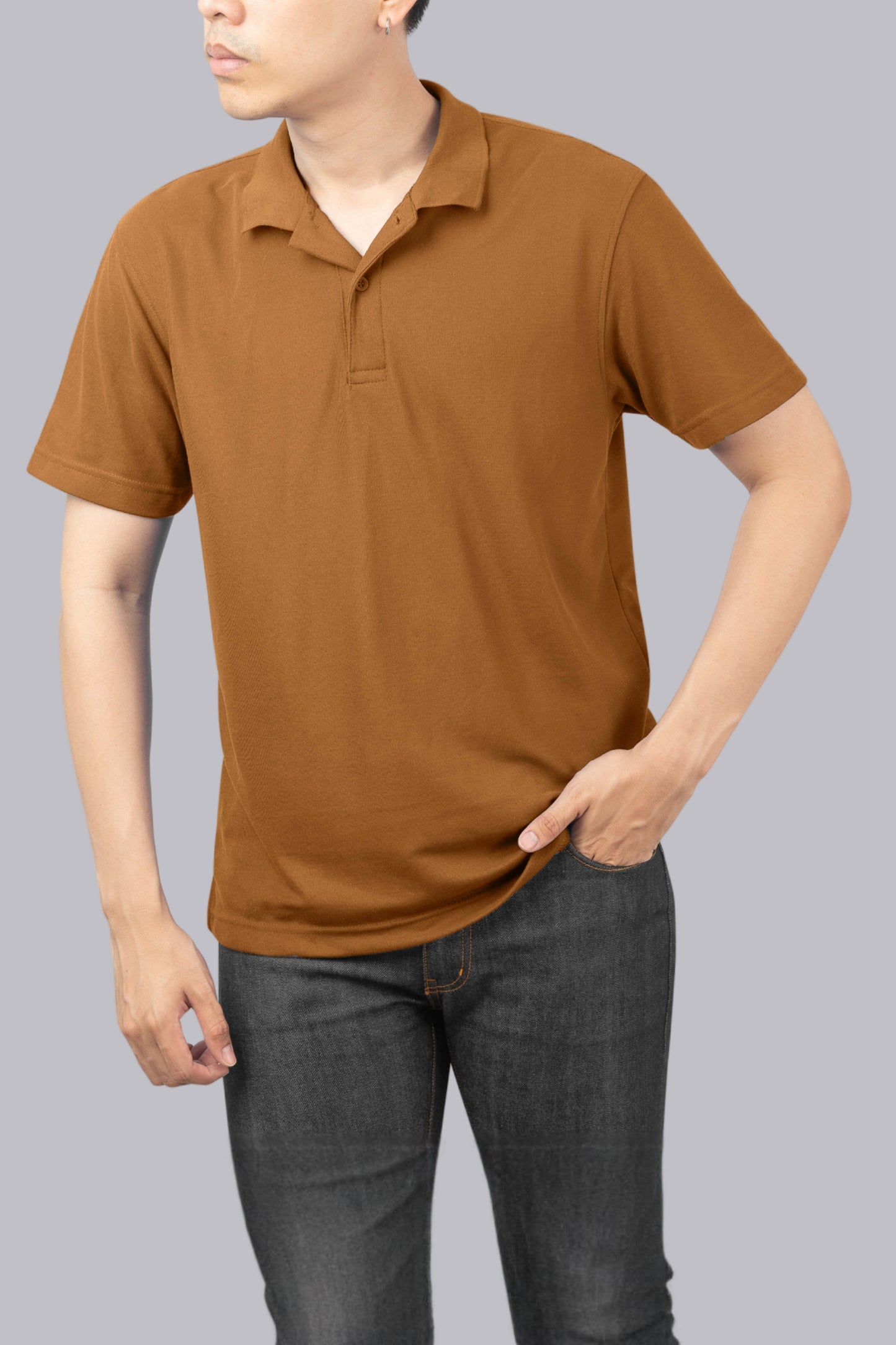 Classic Brown Polo T-shirt