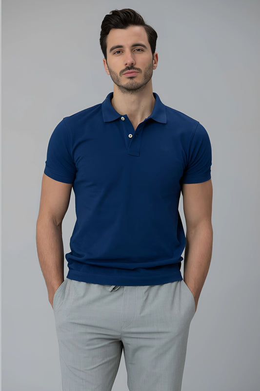 Blue Classic Polo T-shirt