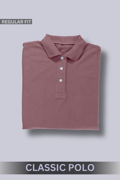 Pink Classic Polo T-shirt