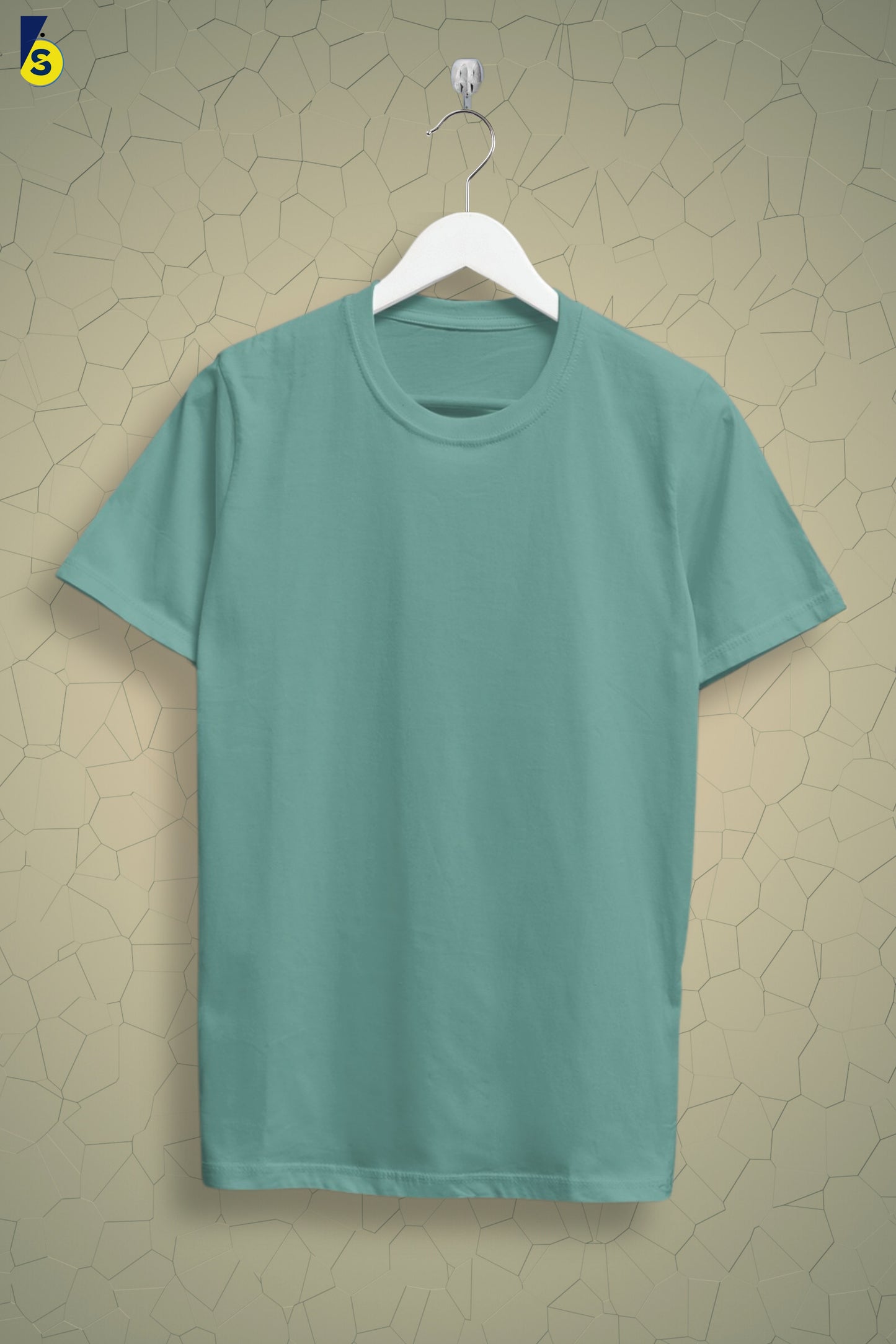 Pale Blue Solid Men T-shirt - Adventure Series