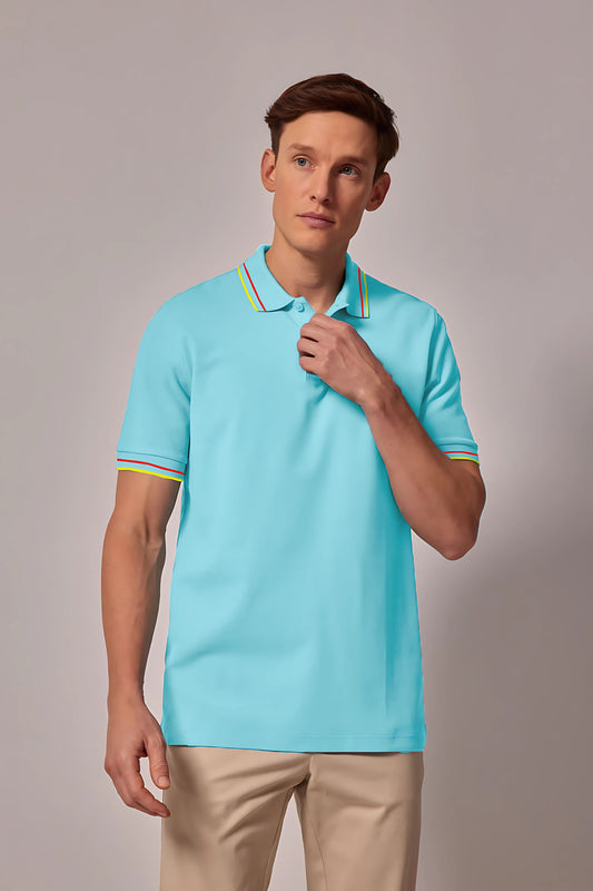 Sky Blue Classic Polo T-shirt