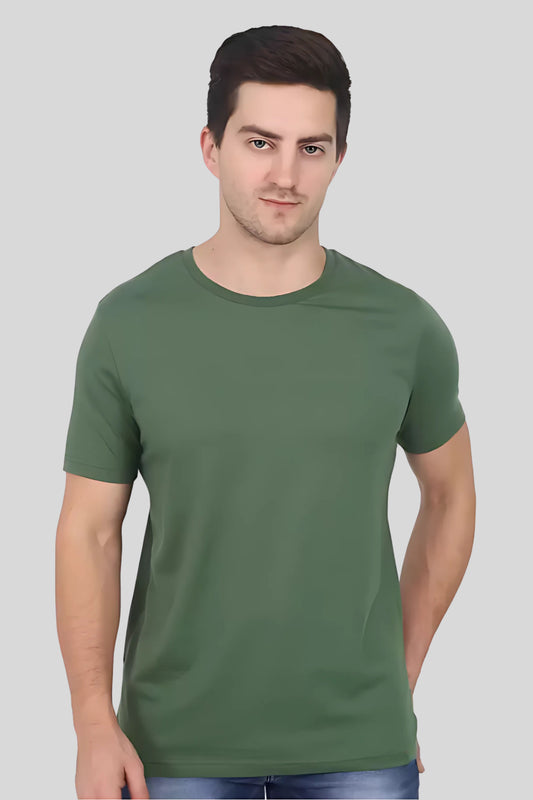 Pine Green Solid Men's Tshirt