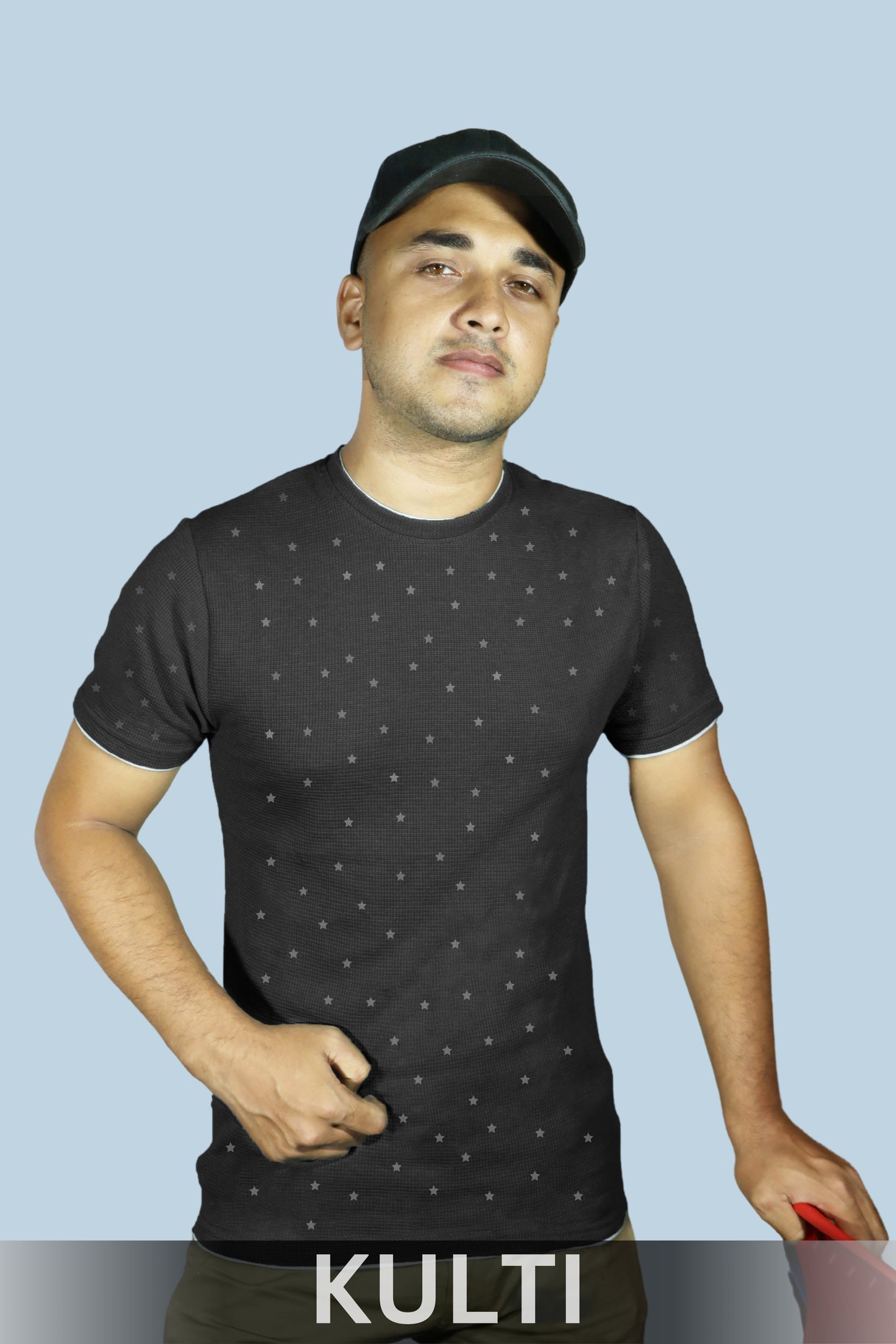 Black Star Pattern Kulti T-shirt