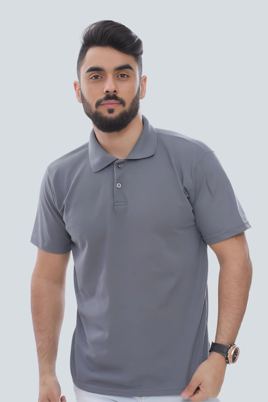 Soft Gray Classic Polo T-shirt