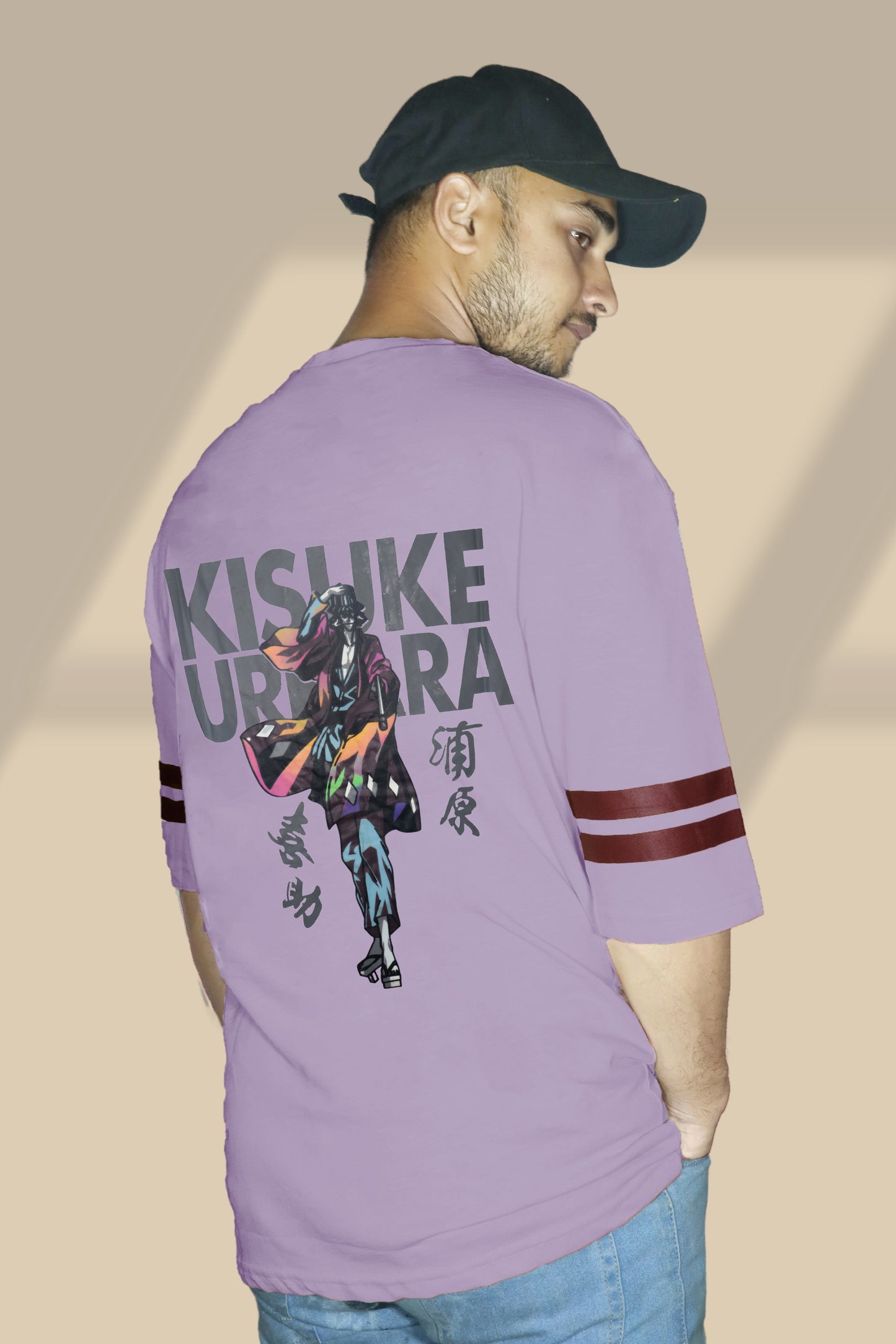 Orchid Kisuke Bleach X Oversized T-shirt