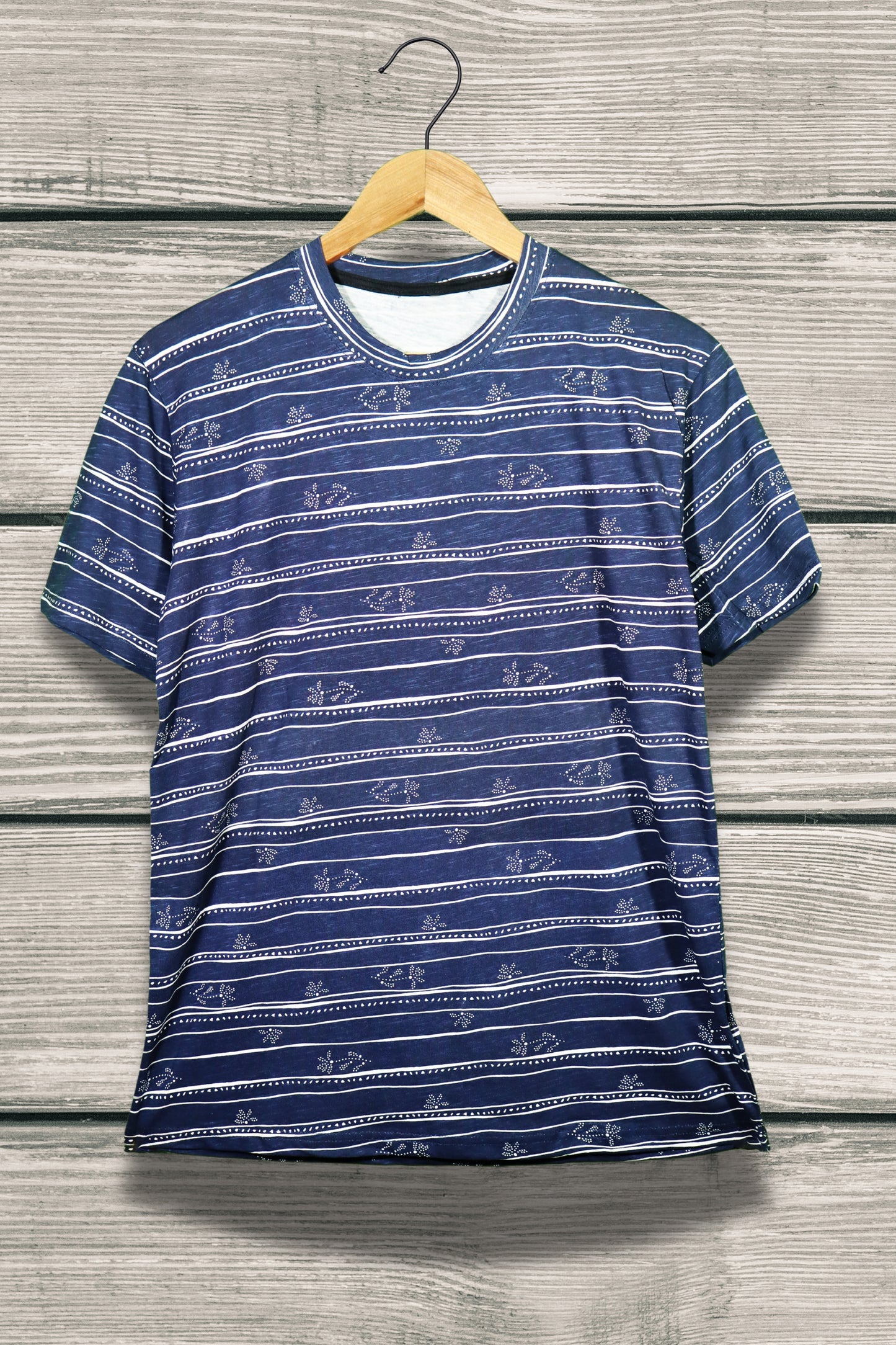 Trendy Abstract Style Printed T-shirts For Men's