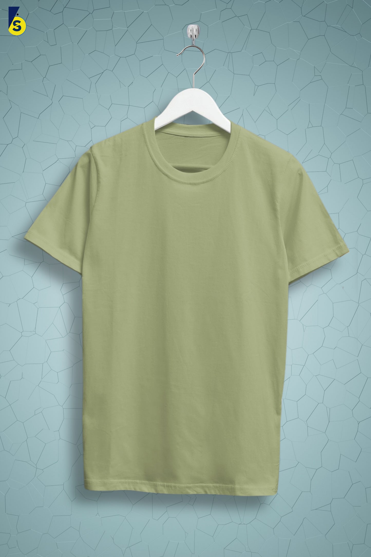 Leaf Green Solid Men T-shirt - Adventure Series