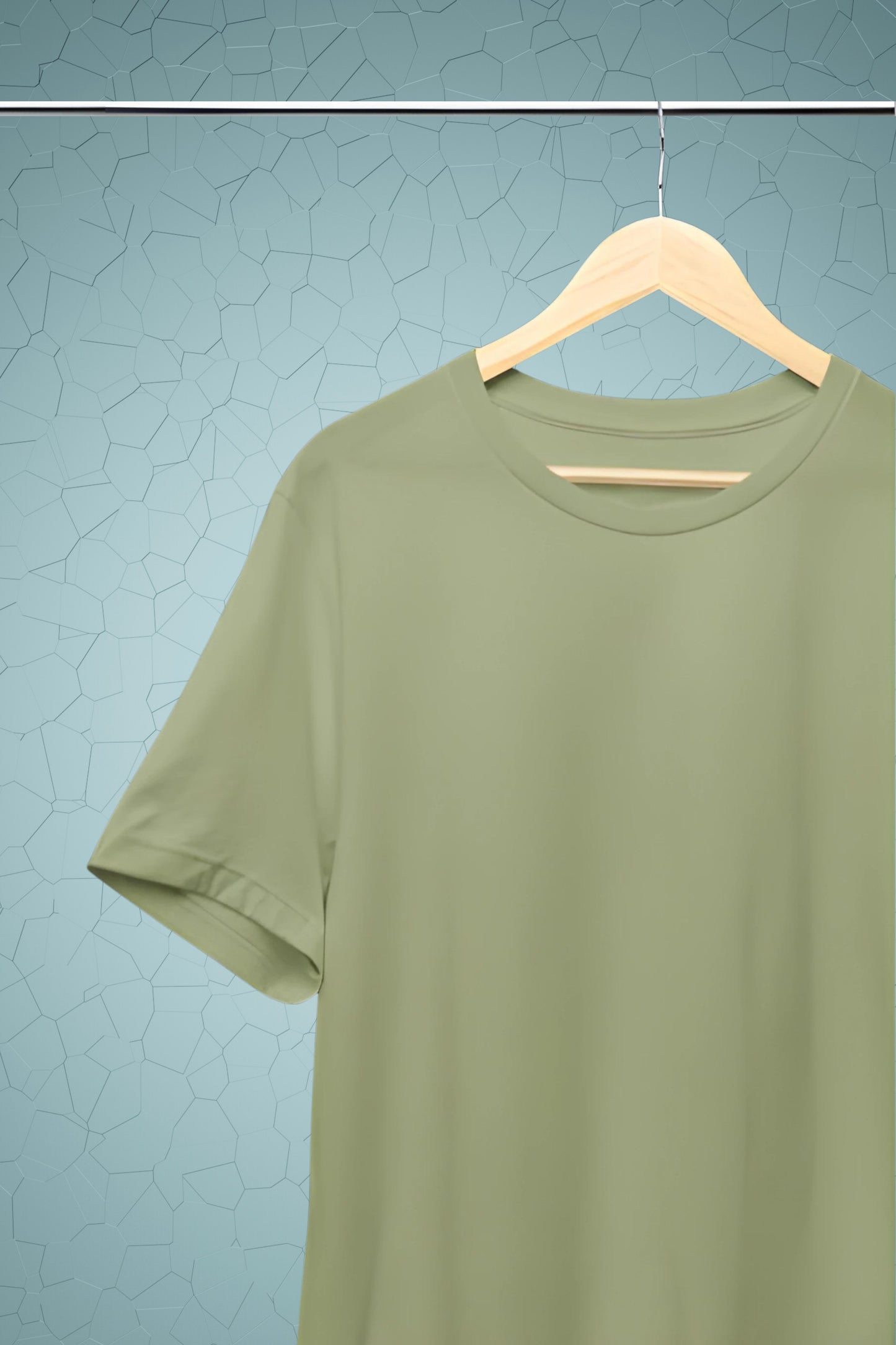 Leaf Green Solid Men T-shirt - Adventure Series