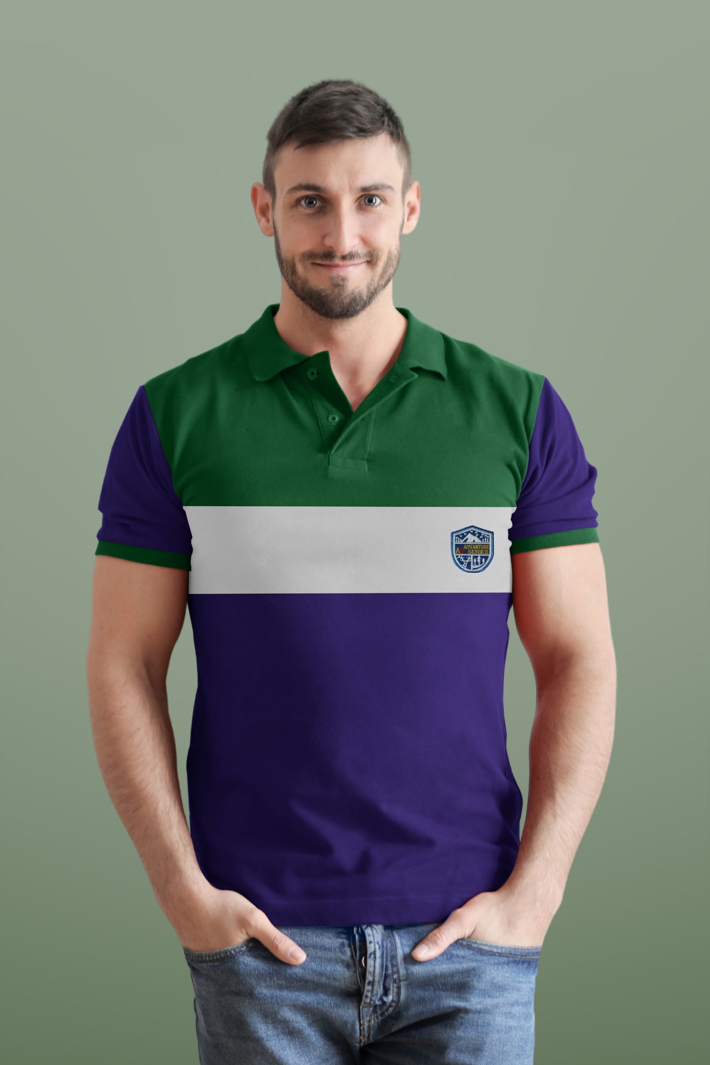 Green & Purple Polo T-Shirt Timeless Edition