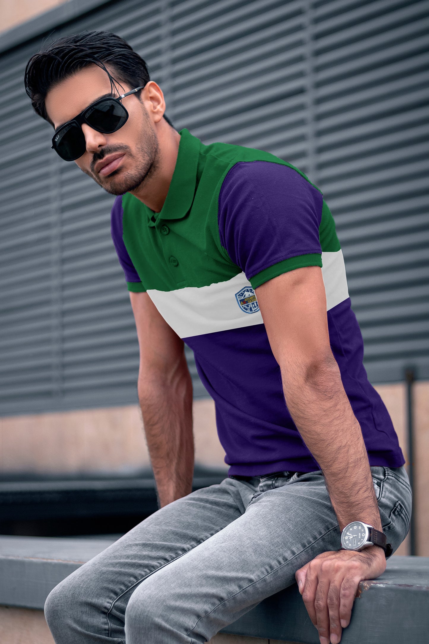 Green & Purple Polo T-Shirt Timeless Edition