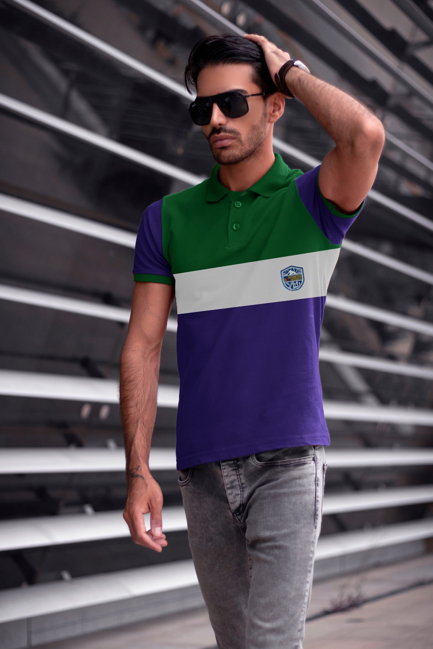 Green & Purple Polo T-Shirt Timeless Edition