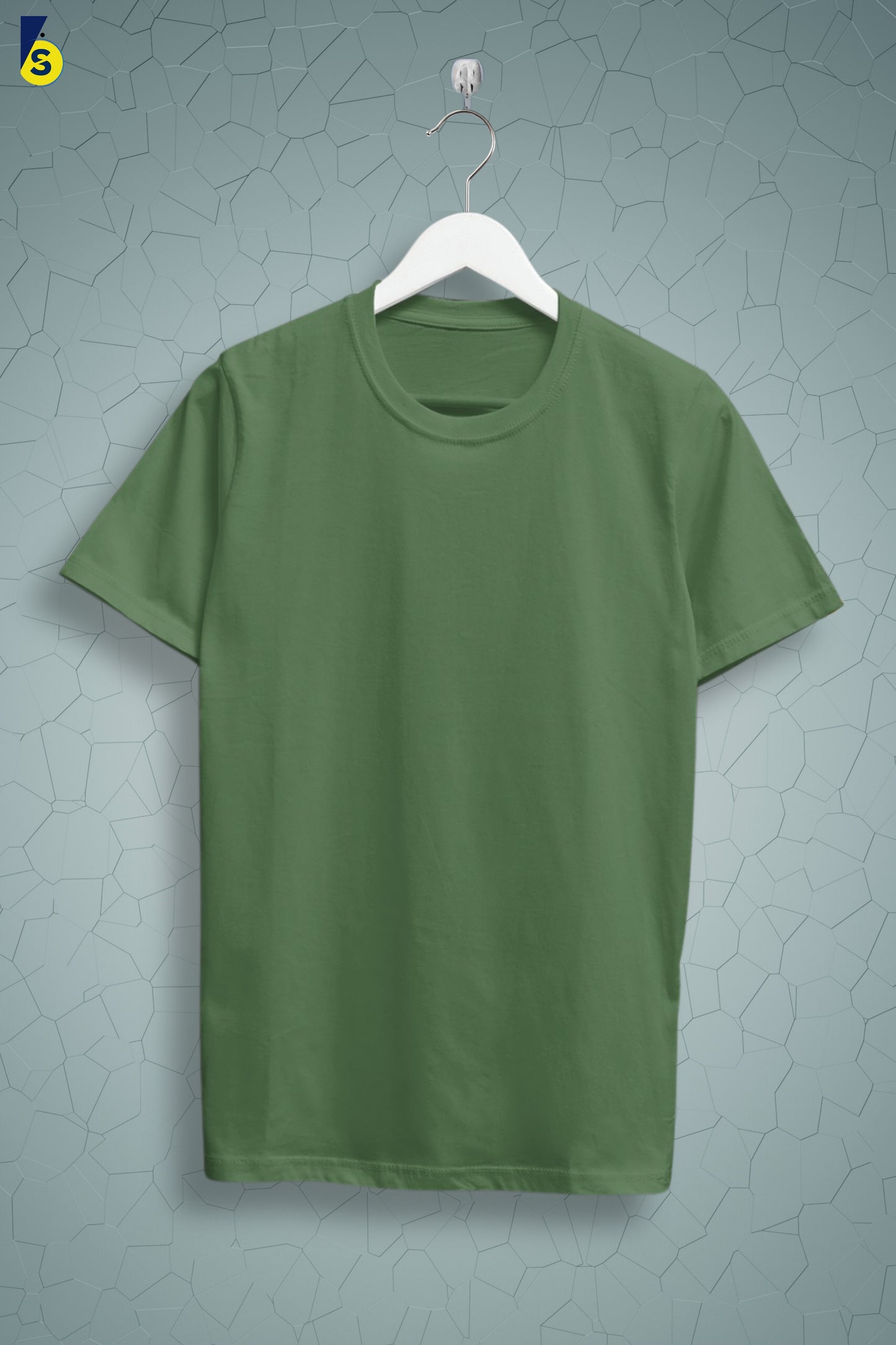 Military Green Solid Men T-shirt - Adventure Series