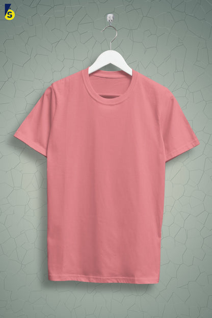 Ancient Pink Solid Men T-shirt - Adventure Series