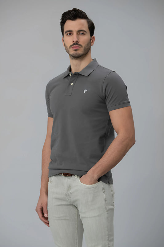 Slate Gray Classic Polo T-shirt