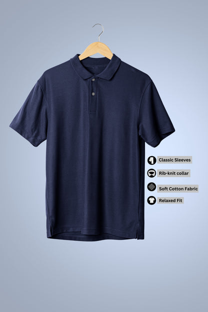 Blue Classic Polo T-shirt