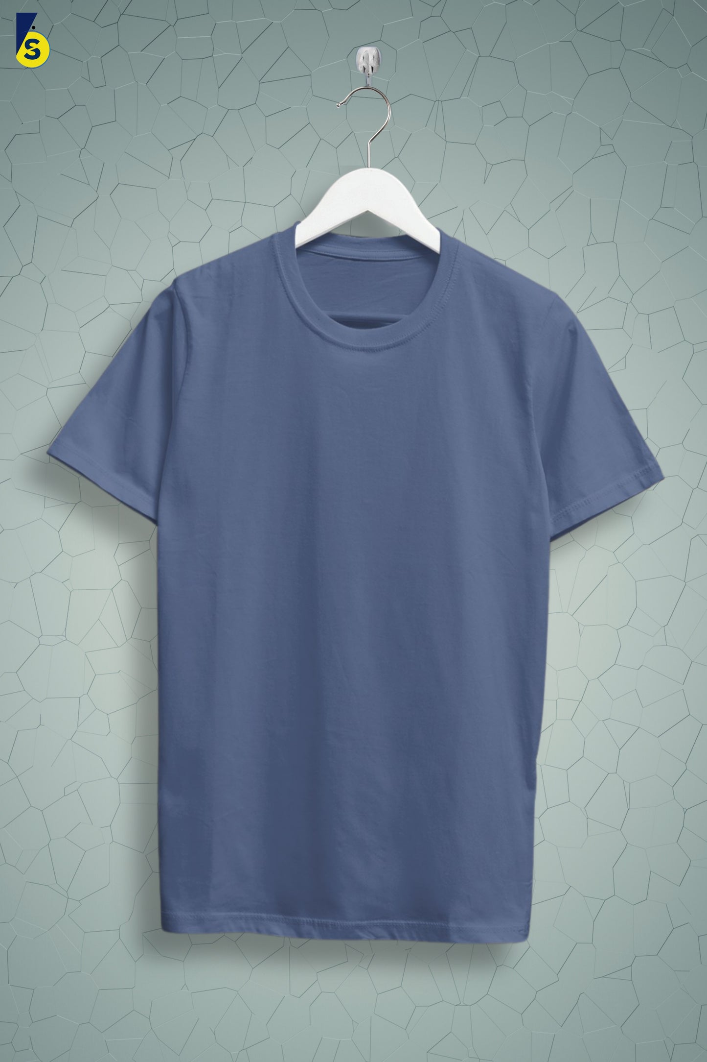 Dusk Blue Solid Men T-shirt - Adventure Series