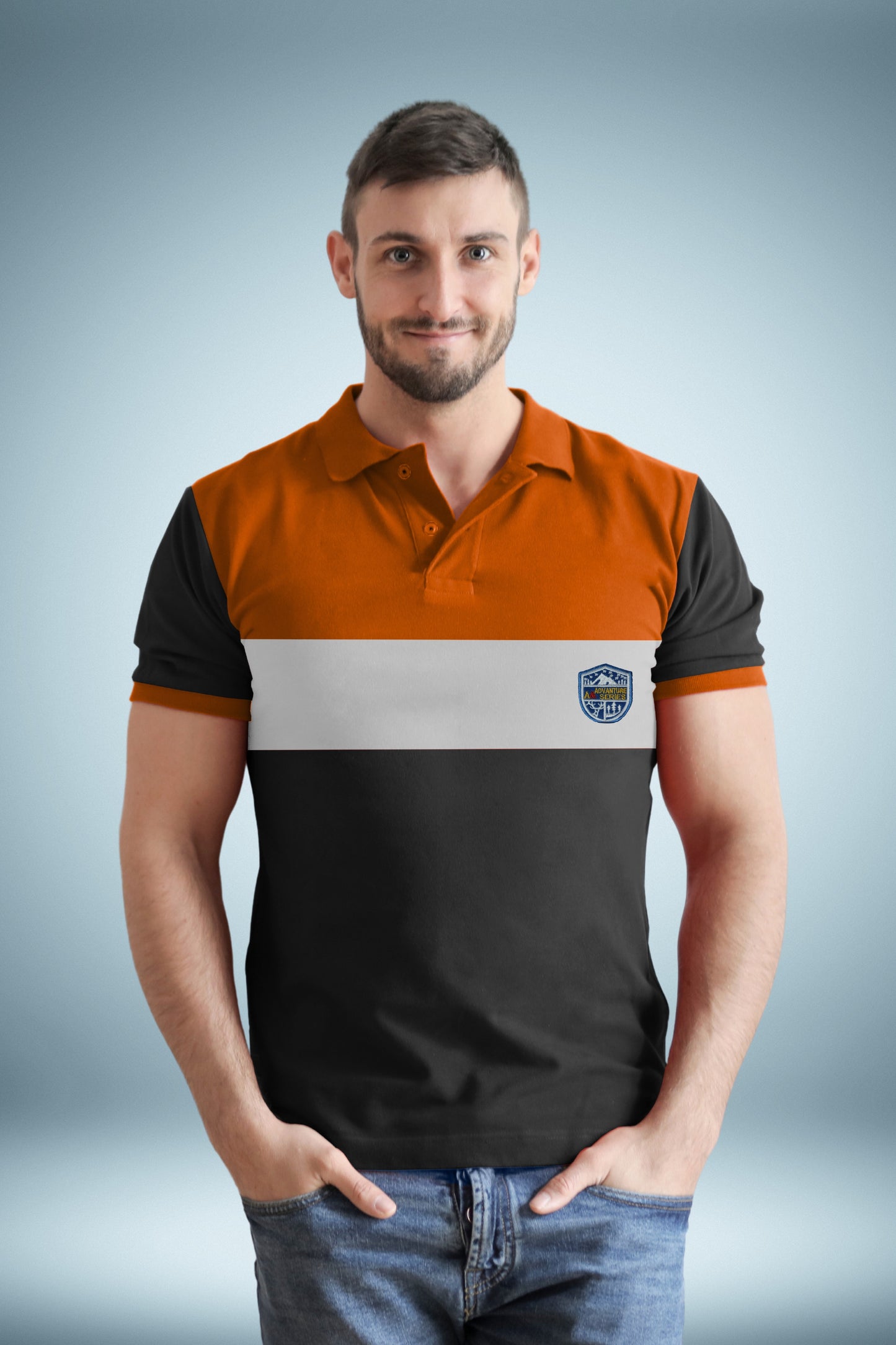 Orange & Black Polo T-Shirt Timeless Edition