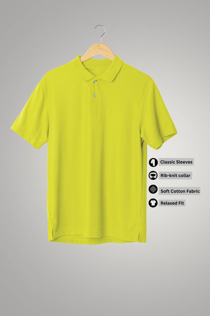 Yellow Classic Polo T-shirt