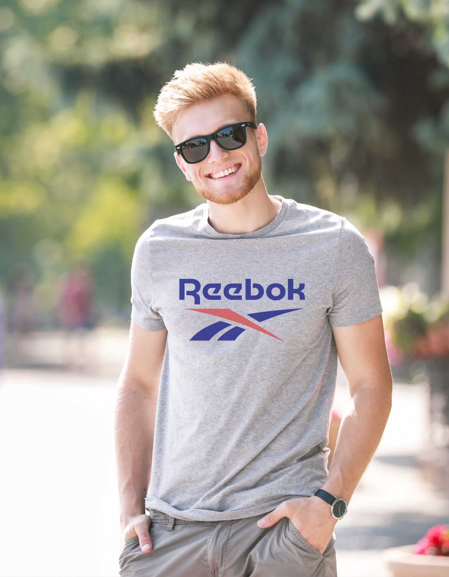 Reebok X Bluespece Exclusive Men's Grey T-shirt