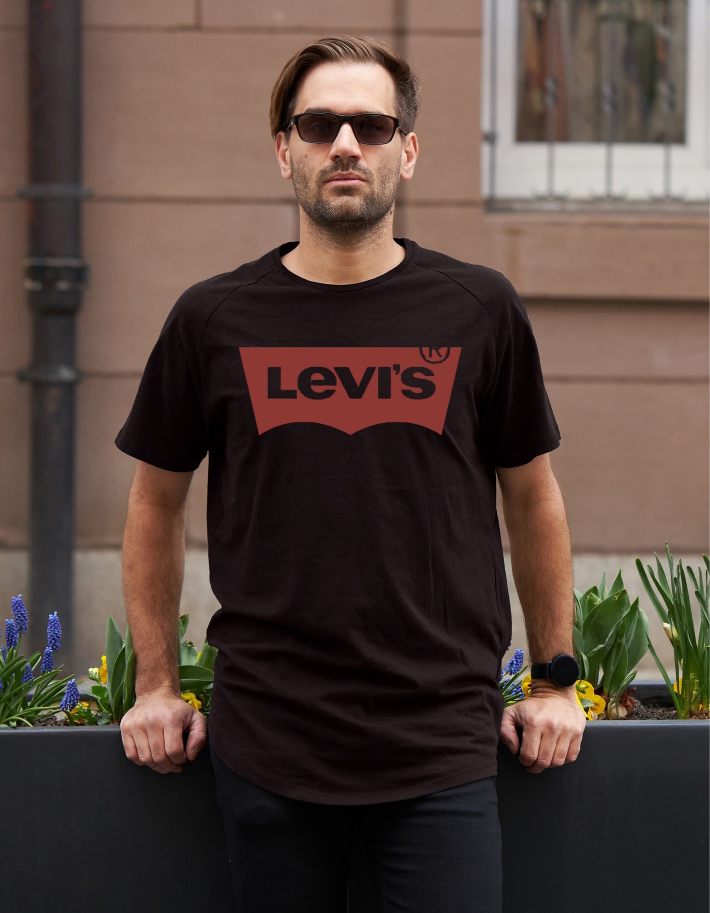 Levis X Bluespece Exclusive Men's Brown T-shirt