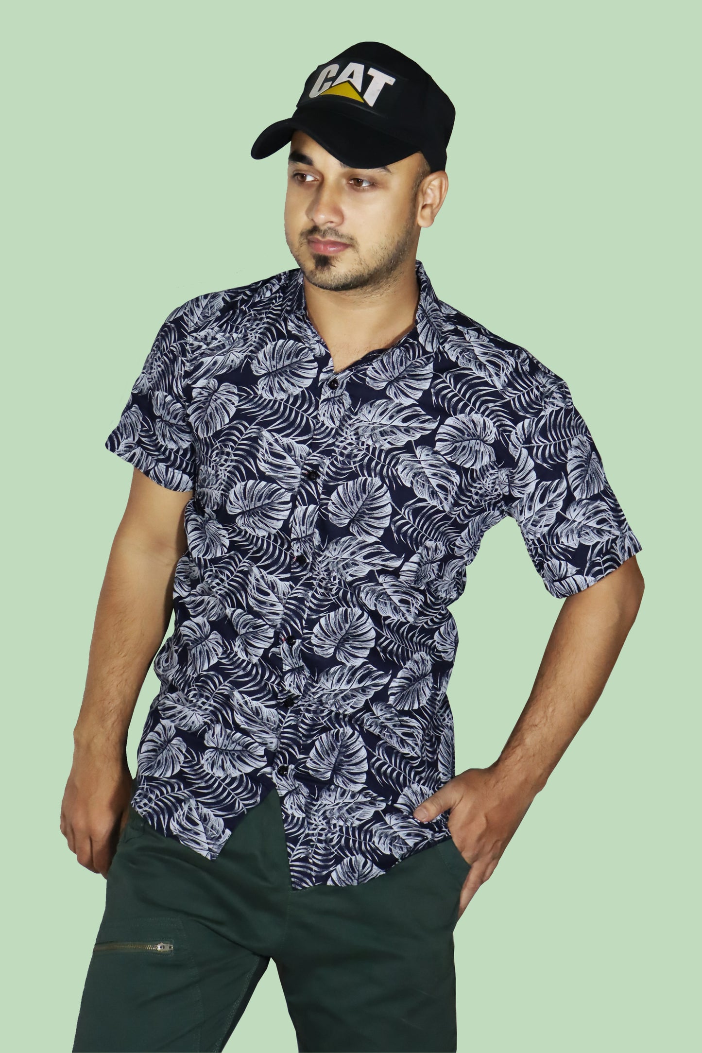 Men's Printed Classic  Cotton Shirt