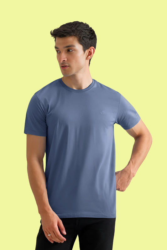 Dusk Blue Solid Men's T-shirt